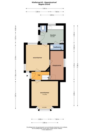 Floorplan - Klieftstraat 42, 1777 GD Hippolytushoef