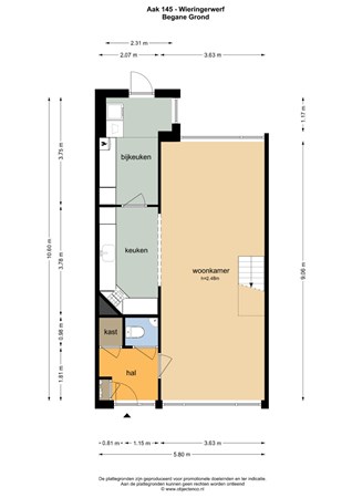 Floorplan - Aak 145, 1771 GD Wieringerwerf