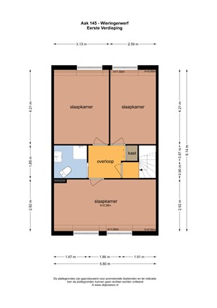 Floorplan - Aak 145, 1771 GD Wieringerwerf