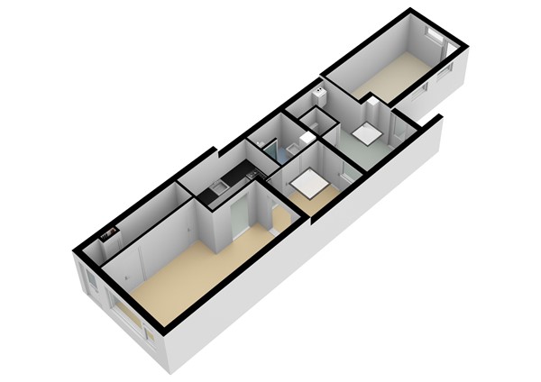 Floorplan - Dijkstraat 19, 1779 CJ Den Oever