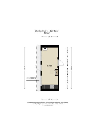 Floorplan - Waddenstraat 14, 1779 XB Den Oever