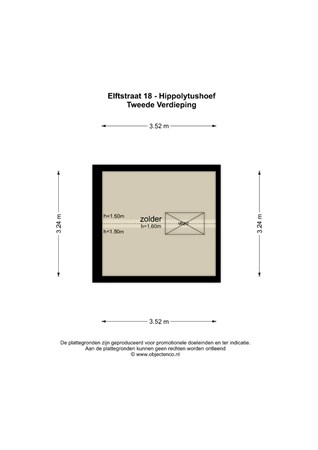 Floorplan - Elftstraat 18, 1777 CG Hippolytushoef