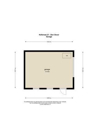 Floorplan - Hofstraat 21, 1779 CA Den Oever