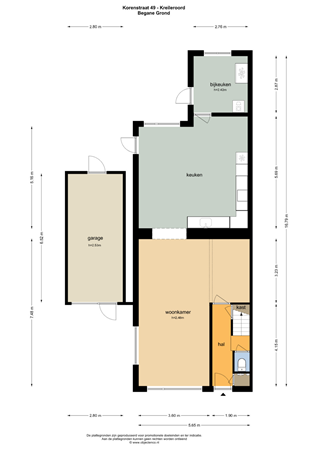 Floorplan - Korenstraat 49, 1773 AR Kreileroord