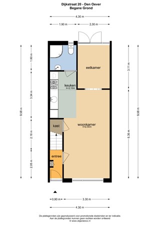 Floorplan - Dijkstraat 20, 1779 CK Den Oever