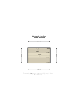 Floorplan - Dijkstraat 20, 1779 CK Den Oever