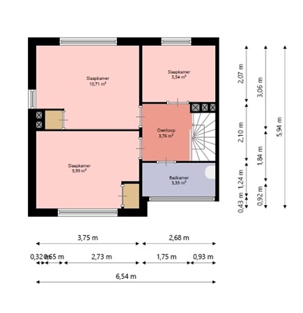 Floorplan - Waddenstraat 6, 1779 XB Den Oever