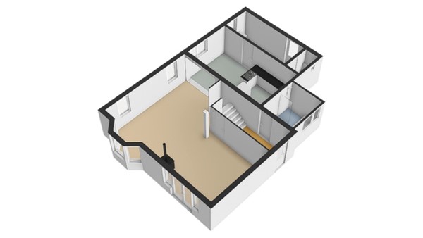 Floorplan - Waterweg 9, 1778 KG Westerland