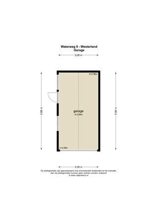 Floorplan - Waterweg 9, 1778 KG Westerland
