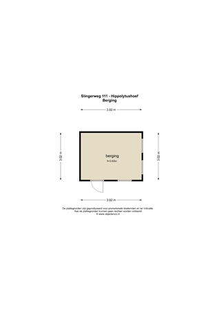 Floorplan - Slingerweg 111, 1777 AH Hippolytushoef