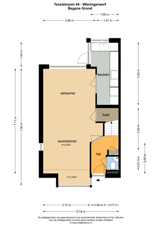 Floorplan - Texelstroom 44, 1771 HS Wieringerwerf