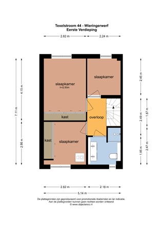 Floorplan - Texelstroom 44, 1771 HS Wieringerwerf