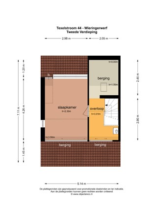 Floorplan - Texelstroom 44, 1771 HS Wieringerwerf