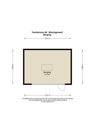 Floorplan - Texelstroom 44, 1771 HS Wieringerwerf