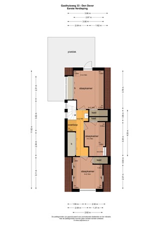 Floorplan - Gasthuisweg 33, 1779 AH Den Oever