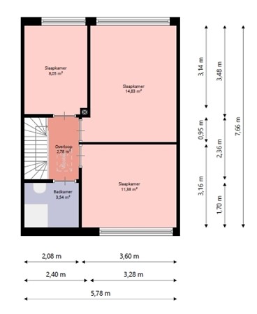 Floorplan - IJsselmeerstraat 7, 1779 XC Den Oever