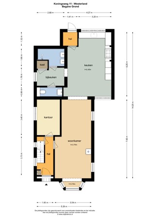 Floorplan - Koningsweg 11, 1778 JM Westerland