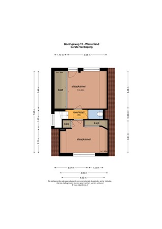 Floorplan - Koningsweg 11, 1778 JM Westerland