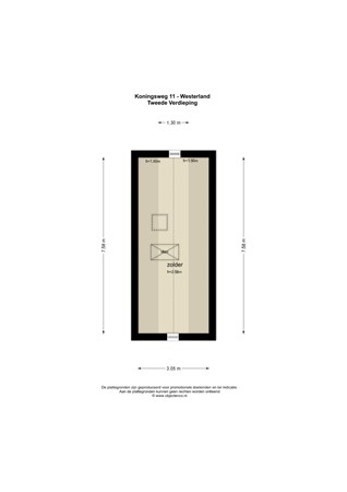 Floorplan - Koningsweg 11, 1778 JM Westerland
