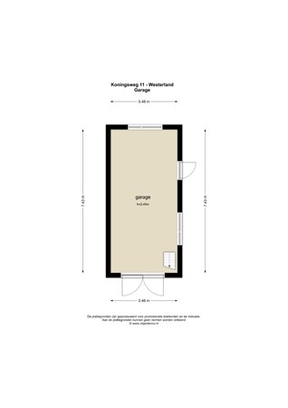 Floorplan - Koningsweg 11, 1778 JM Westerland
