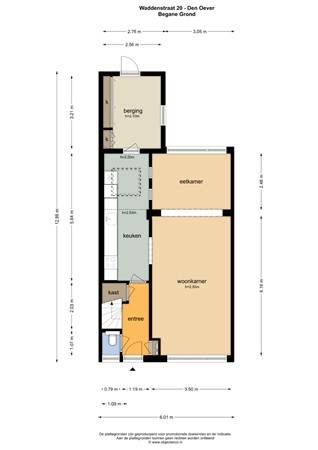 Floorplan - Waddenstraat 20, 1779 XB Den Oever