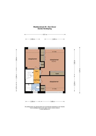Floorplan - Waddenstraat 20, 1779 XB Den Oever