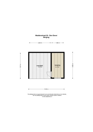 Floorplan - Waddenstraat 20, 1779 XB Den Oever